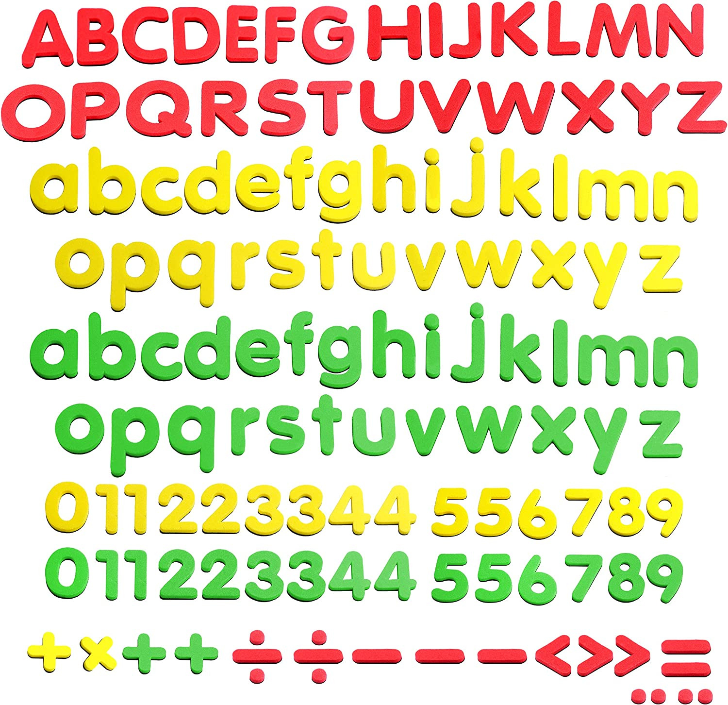 123 Pcs Magnetic Form Letters And Numbers With Uppercase And Lowercase Plus Symb