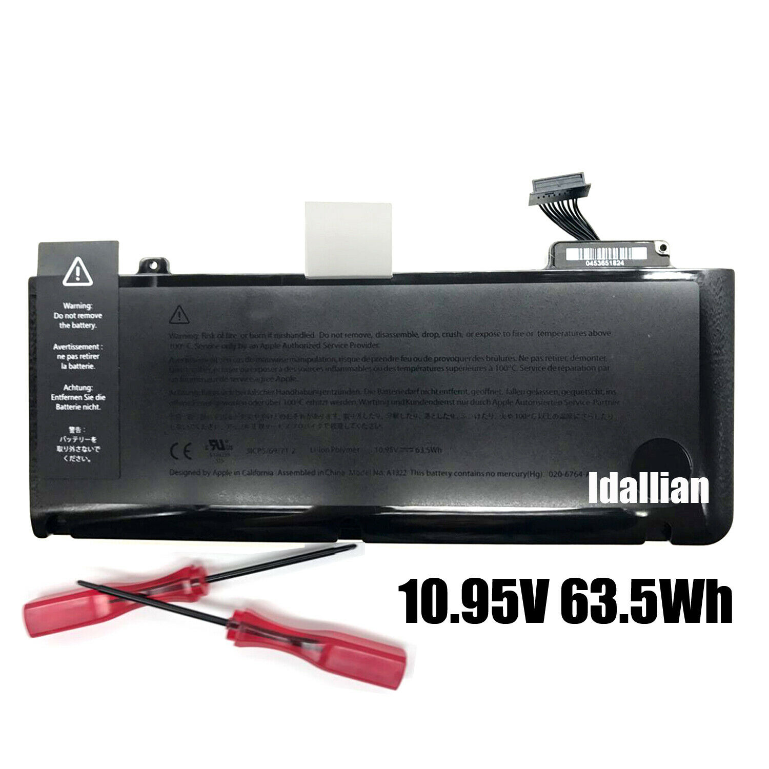Genuine Oem A1322 Battery Apple Macbook Pro 13" Mid 2009 2010 2011 2012 A1278