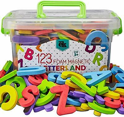 Magnetic Foam Letters And Numbers Premium Quality Abc, 123 Foam Alphabet