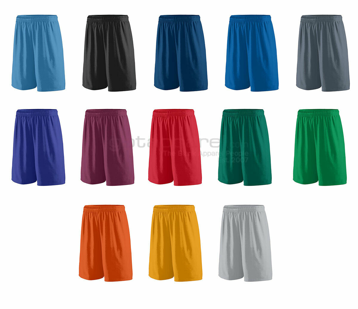 Augusta Sportswear Men's Elastic Waistband Wicking Knit Sport Shorts. 1420