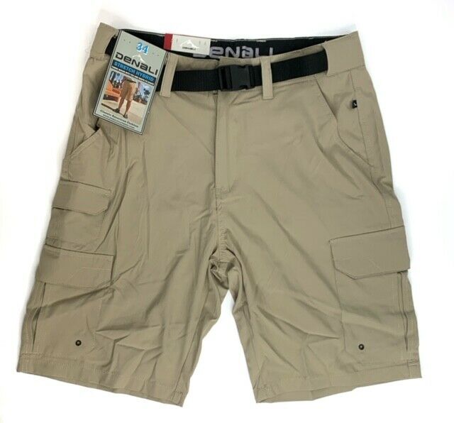 Mens Belted Cargo Shorts