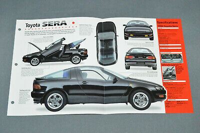 1990-1995 Toyota Sera Car Spec Sheet Brochure Photo Booklet