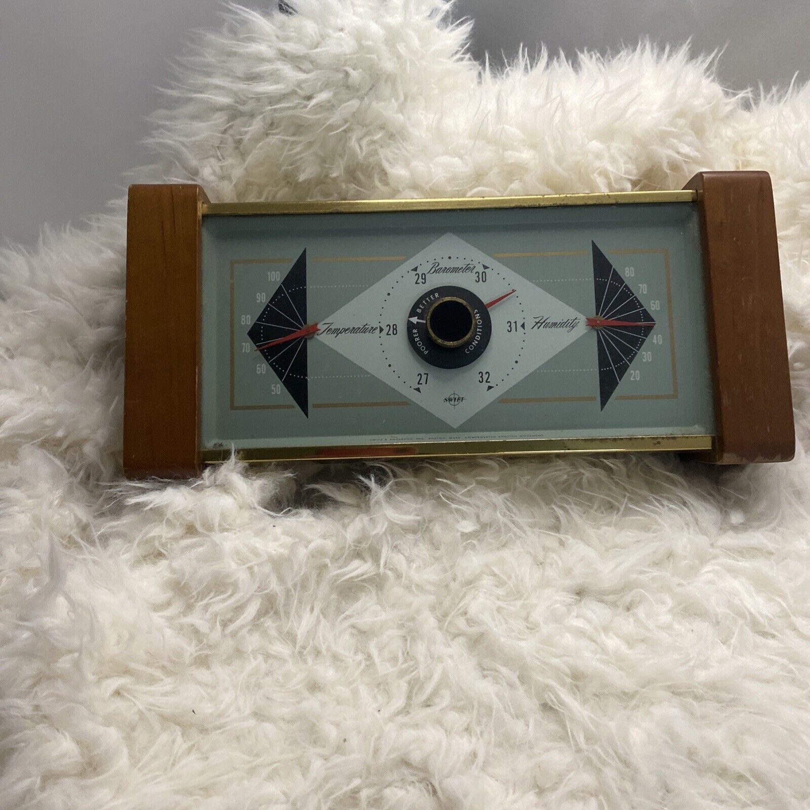 Swift & Anderson Barometer  Vintage Atomic Design Rare Hard To Find