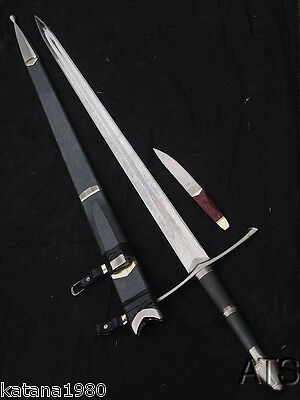 50.4" Razor Sharp Lord Of The Rings Strider Ranger Sword & Scabbard New