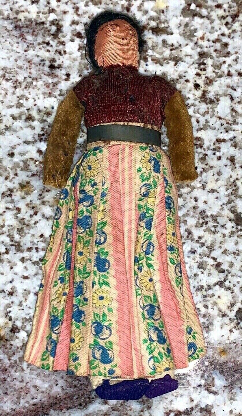 Antique Handmade Native American Fabric Doll