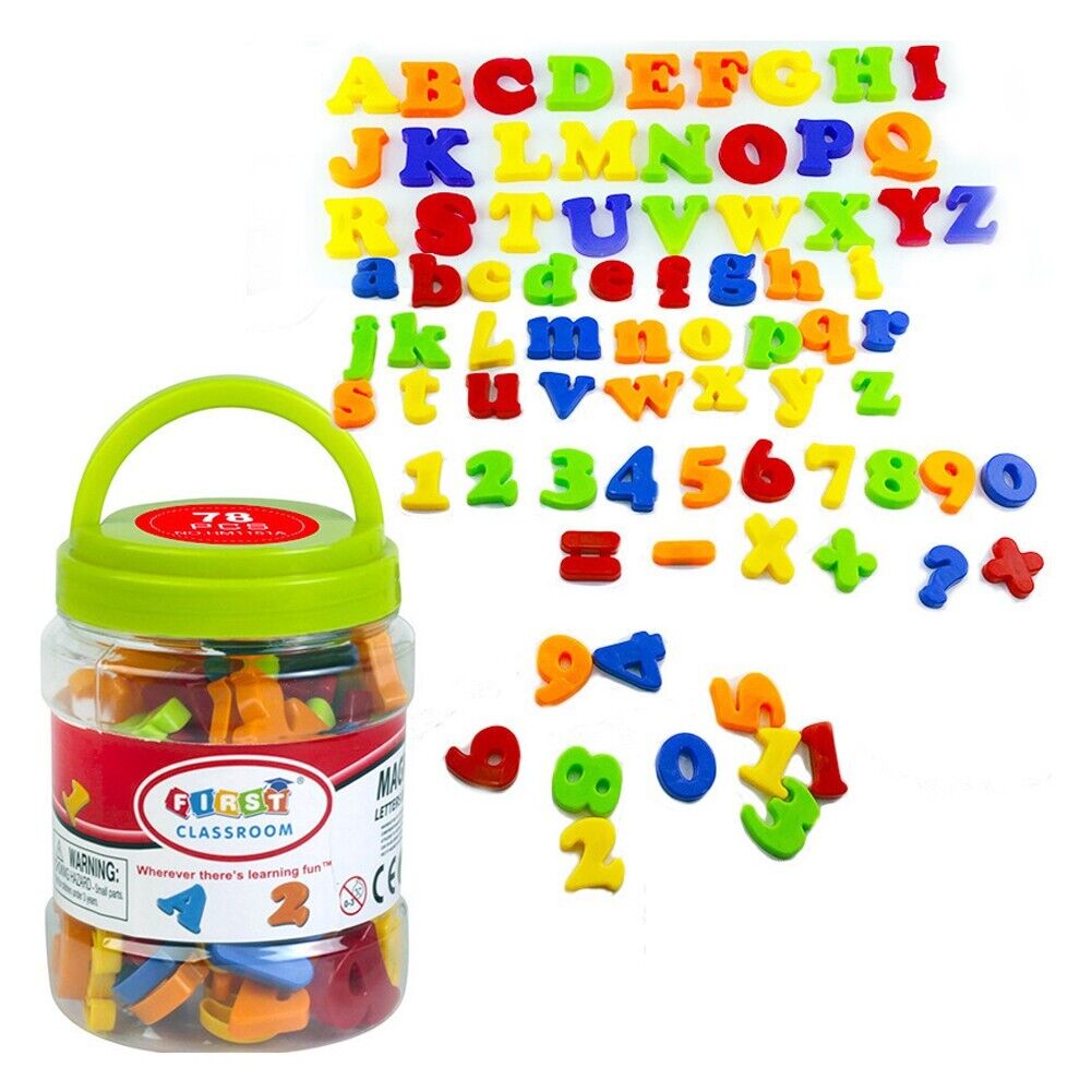 78pcs Magnetic Alphabet Letters & Numbers For Toddlers Magnets Abc 123 Fridge