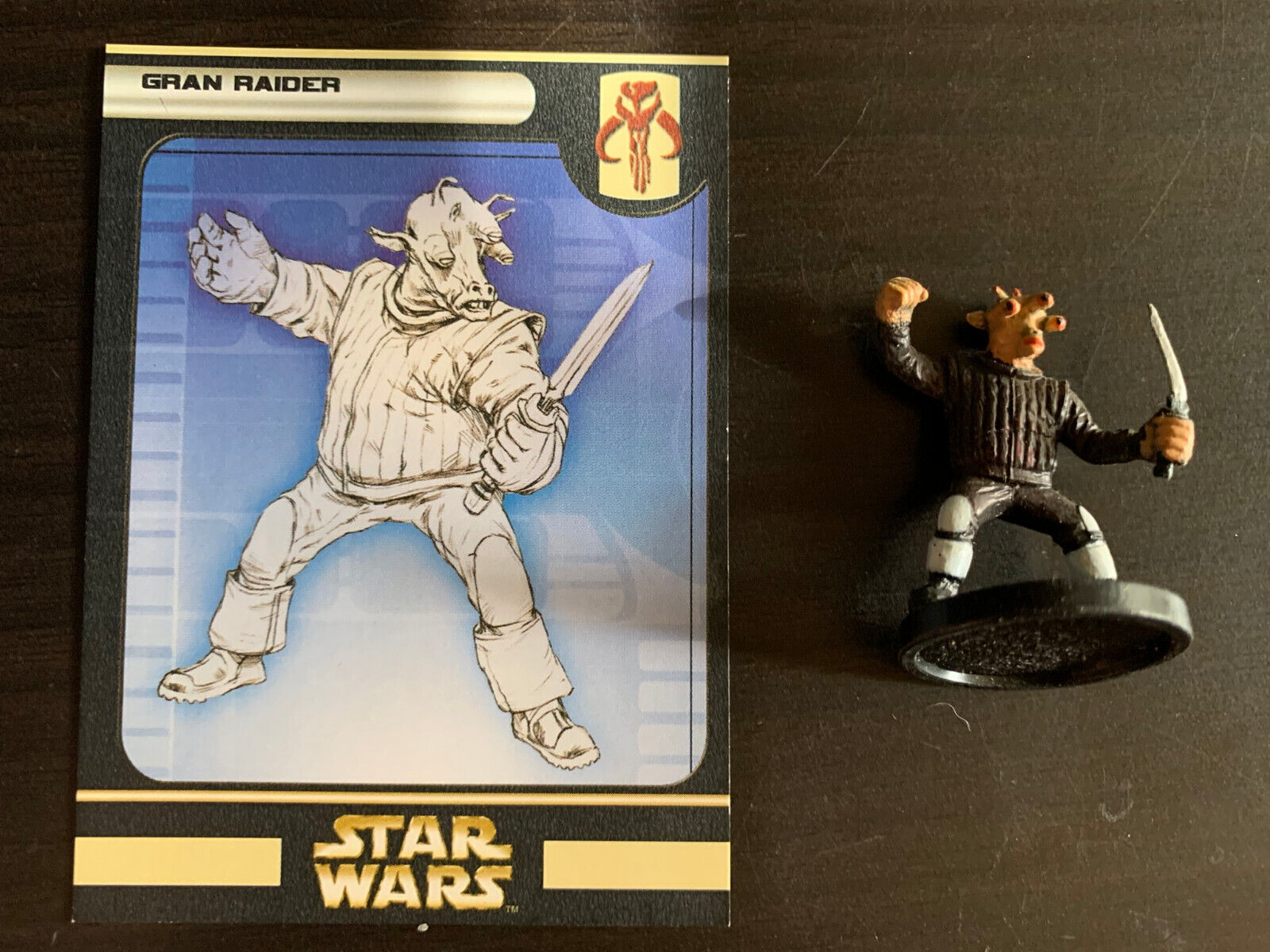 Star Wars Miniatures - Gran Raider W/ Card - Clone Strike 52/60 - Common