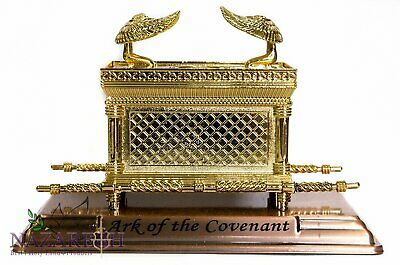 Statue Copper Ark Of The Covenant 7.1" Jewish Testimony Judaica Israel Gift