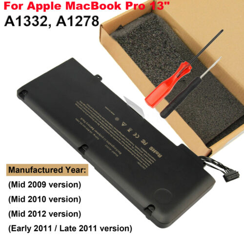 For Apple Macbook Pro 13 Inch Battery Mid 2009 2010 2012 Early/late 2011 A1278