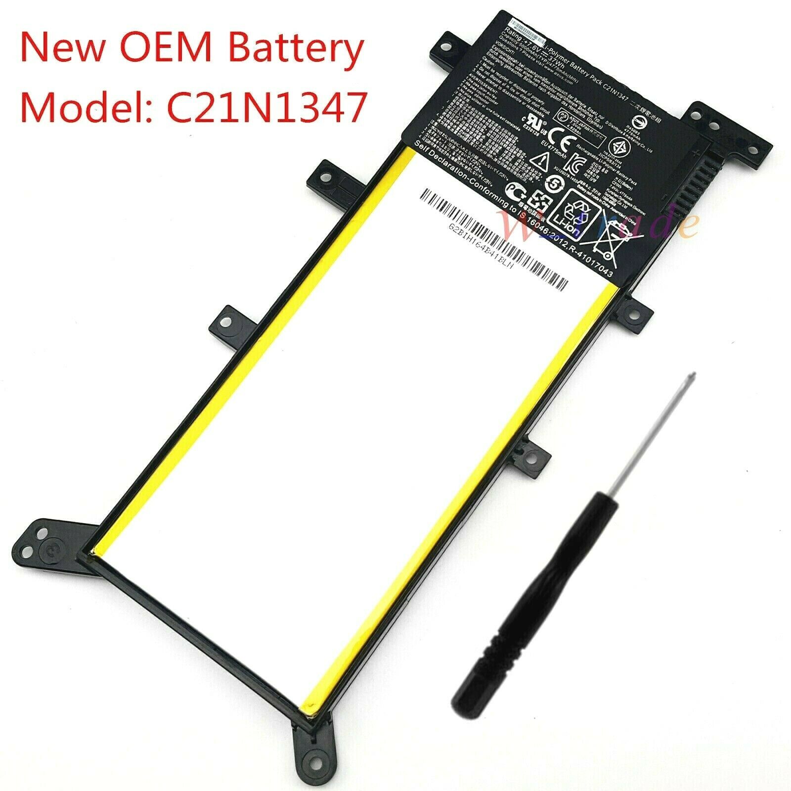 37wh Oem New Battery C21n1347 For Asus X555 X555l X555la X555ld X555ln X555ma