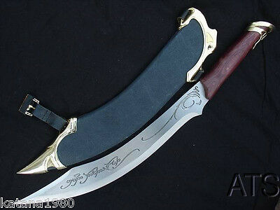 Lord Of The Rings Elven Knife Of Strider And Scabbard