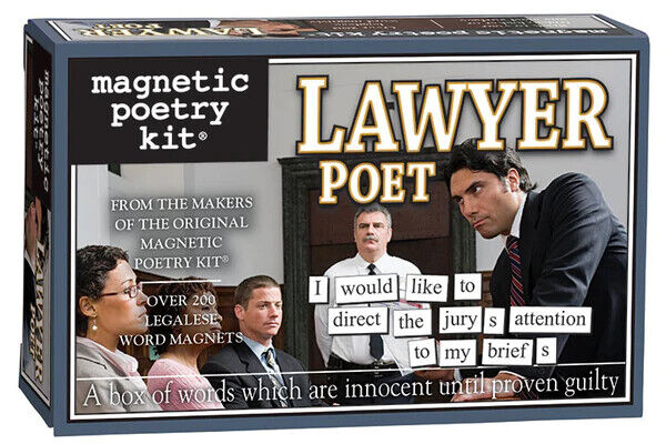 Lawyer Poet Magnetic Poetry Kit