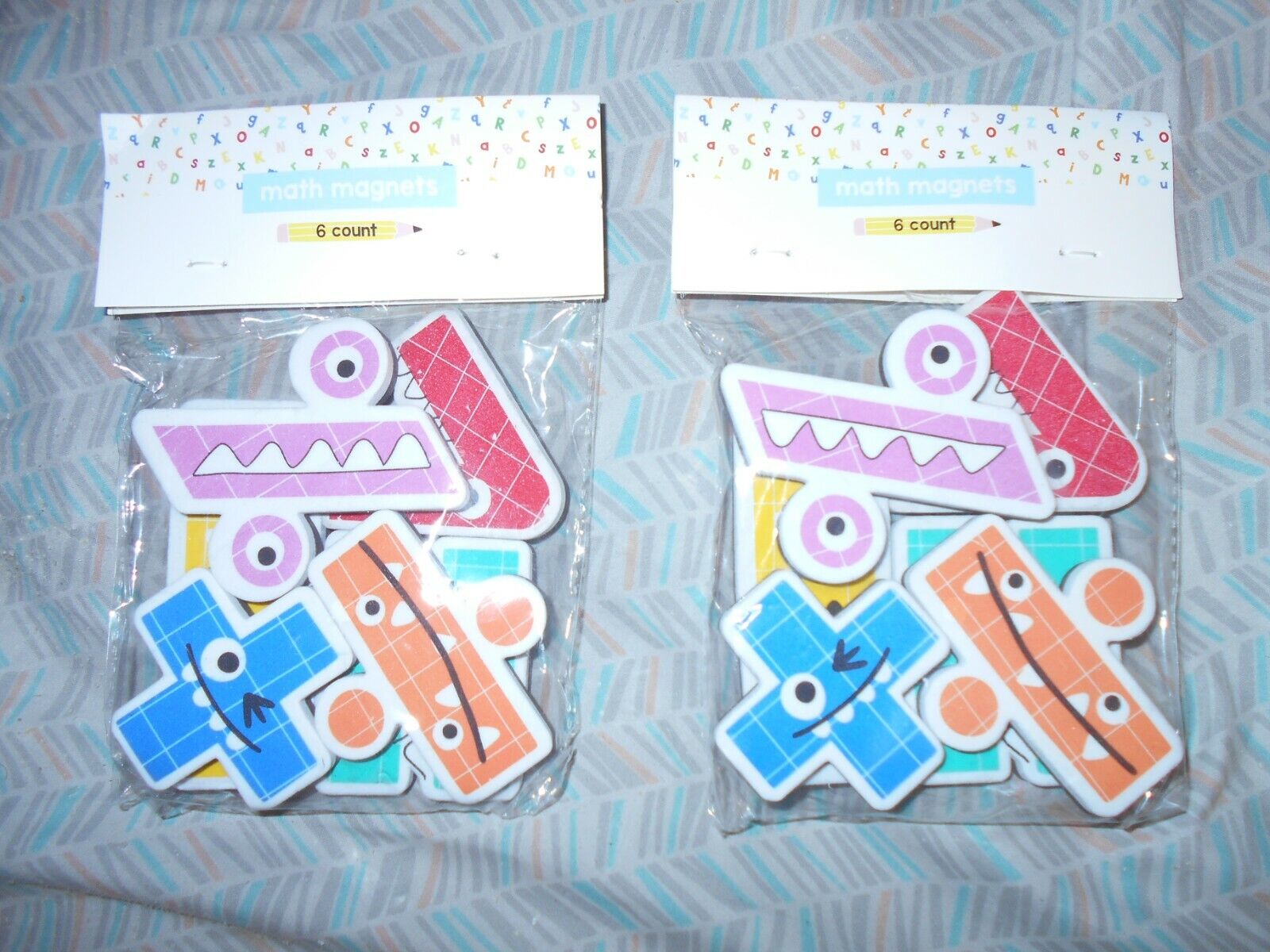 Horizon Two Packs Of 6 Each Math Magnets