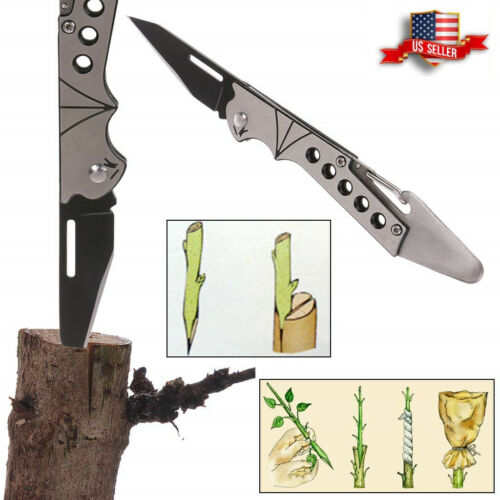 Plant Grafting Budding Knife Pocket Knife Won't Hurt Plant Branch Cutter