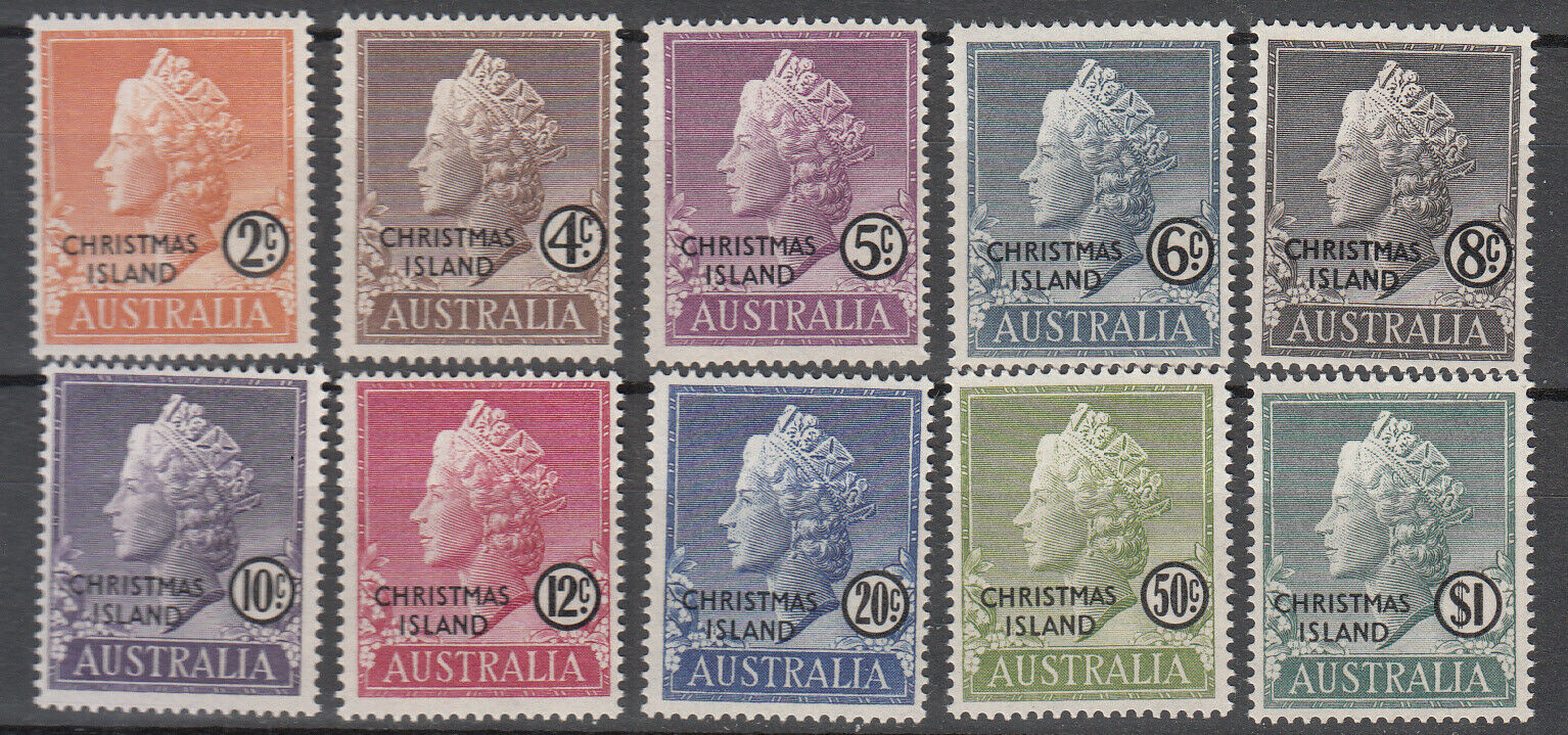 Christmas Island - 1958 Qeii Stamp Set Sc# 1/10 - Mnh (7527)