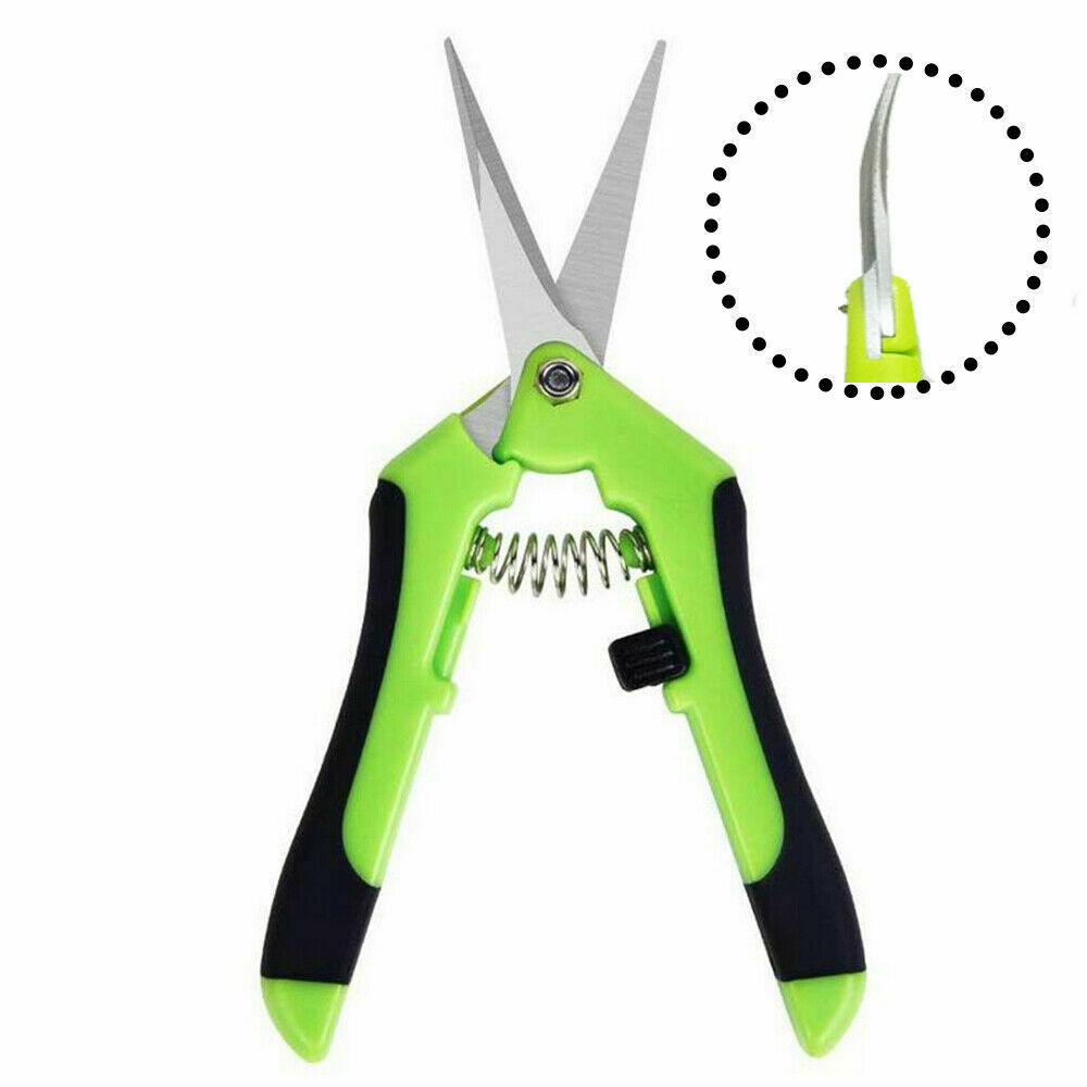 Curved Blade Trimming Scissor Bud Pruning Shears Plant Sharp Trimmer Garden Tool