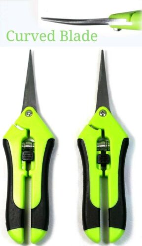 2-pack - Plant Trimming Scissors - Curved Blade - Stainless Steel - Free Ship