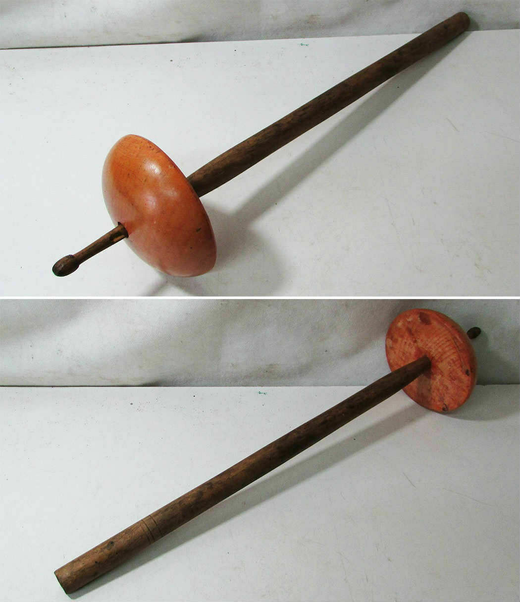 Old Large Wool Spindle.