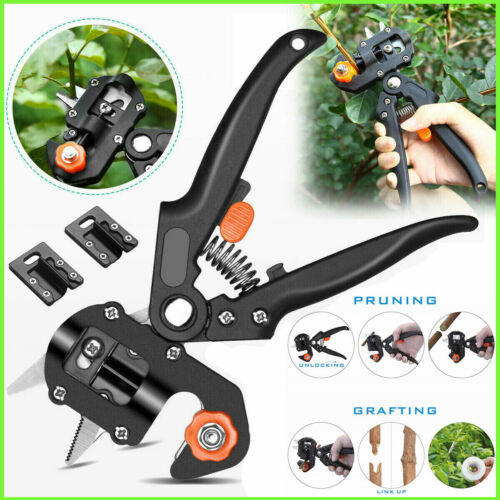 Pro Pruning Shears Garden Grafting Tool Set Kit Fruit Tree Scissor Cutting Tool