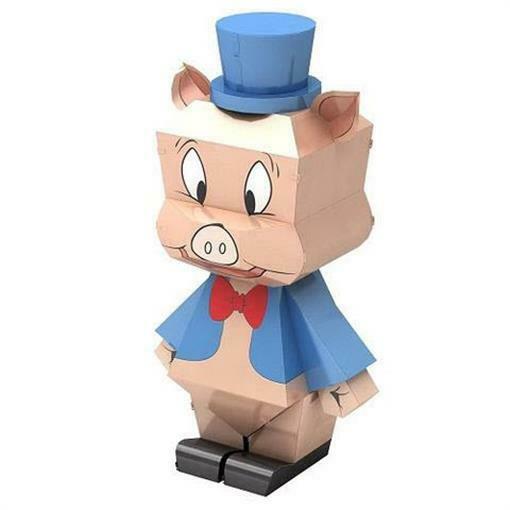 Fascinations Metal Earth Looney Tunes Collection Porky Pig 3d Model Mem044